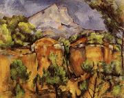 Paul Cezanne Mont Sainte-Victoire Seen from Bibemus oil painting artist